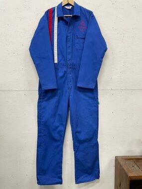 Vintage Embroidered Berco Work Apparel Coveralls, Size 44R, Made In U.S.A